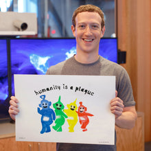 Load image into Gallery viewer, Humanity Is a Plague - A2 Screen Print