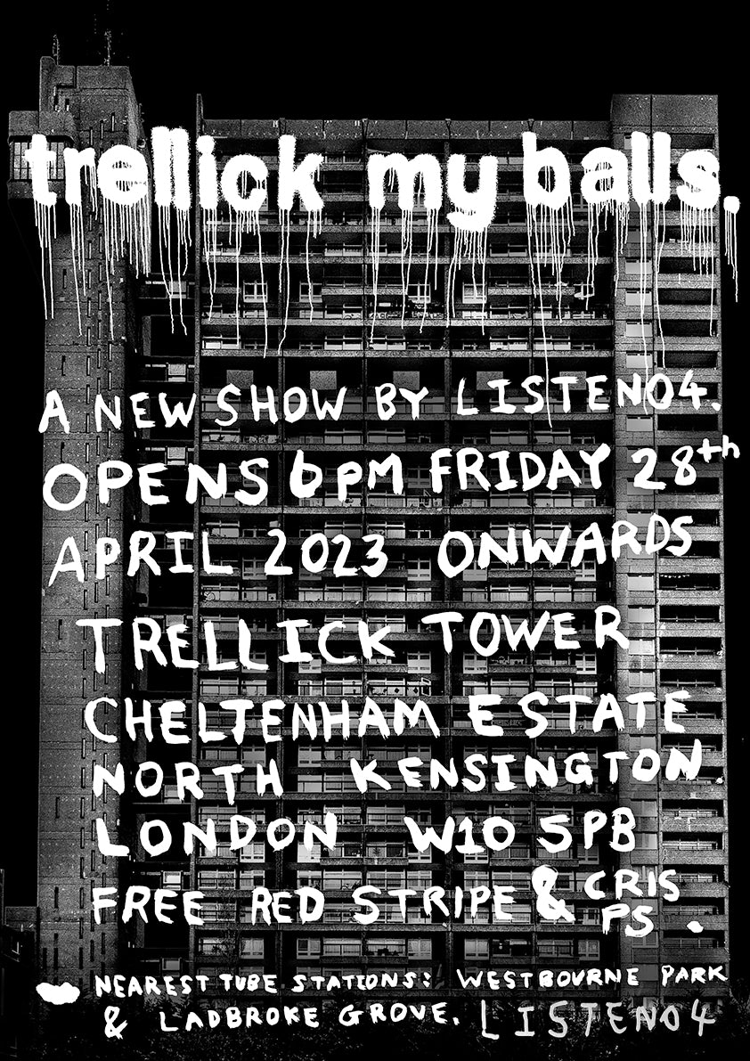 Trellick My Balls - Signed Show Poster